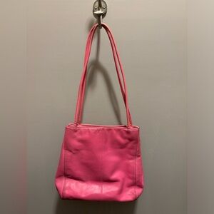 Vintage Pink Leather Tote